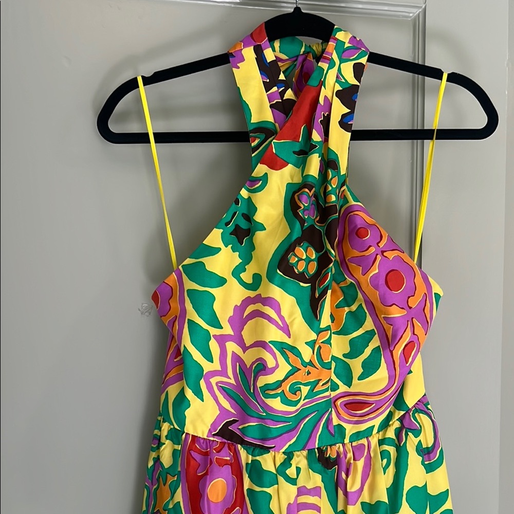 J.Crew Summer cruise festival cocktail silk dress